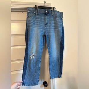 Madewell slim high rise boy jeans- size 34